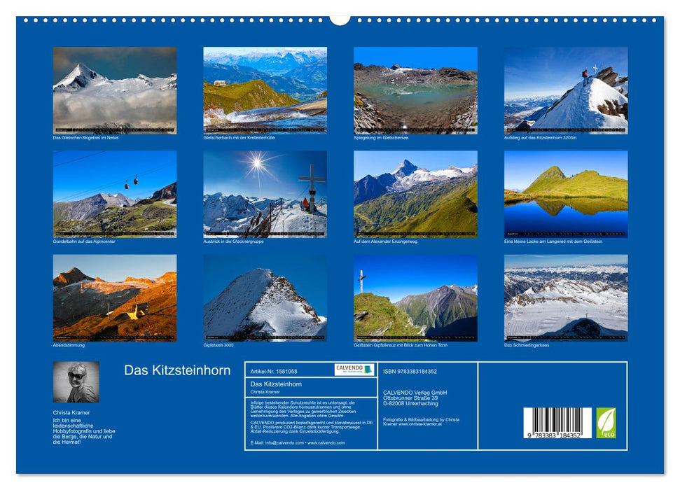 Das Kitzsteinhorn (CALVENDO Premium Wandkalender 2024)