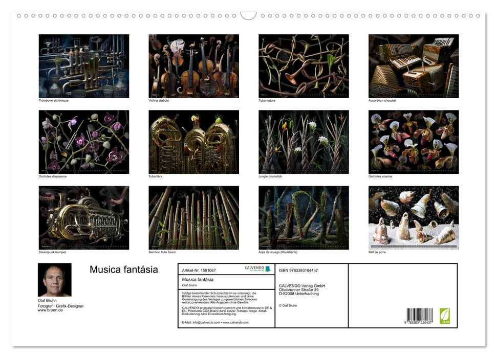 Musica fantásia - The wondrous world of the photo artist Olaf Bruhn (CALVENDO wall calendar 2024) 