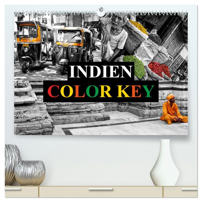 Indien Colorkey (CALVENDO Premium Wandkalender 2024)