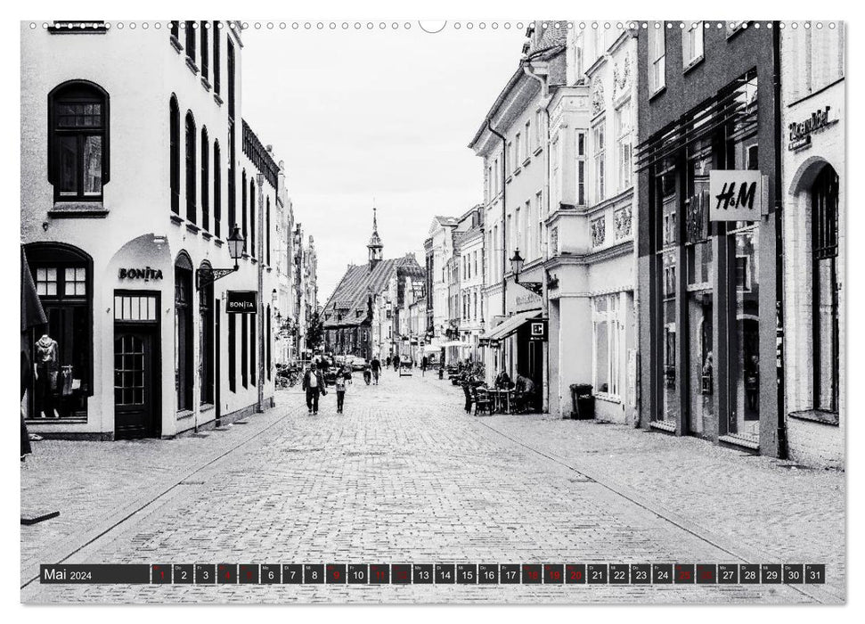 Ein Blick auf die Hansestadt Wismar (CALVENDO Wandkalender 2024)