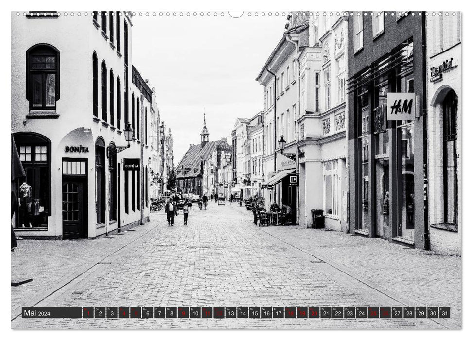 Un regard sur la ville hanséatique de Wismar (calendrier mural CALVENDO 2024) 