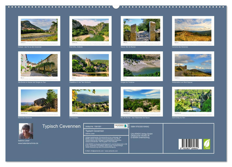 Typically Cévennes (CALVENDO Premium Wall Calendar 2024) 