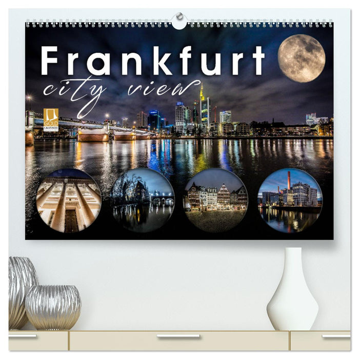 Frankfurt city view (CALVENDO Premium Wall Calendar 2024) 