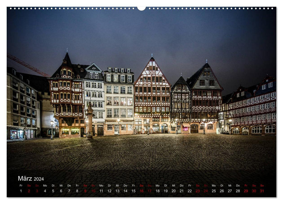 Frankfurt city view (CALVENDO Premium Wall Calendar 2024) 