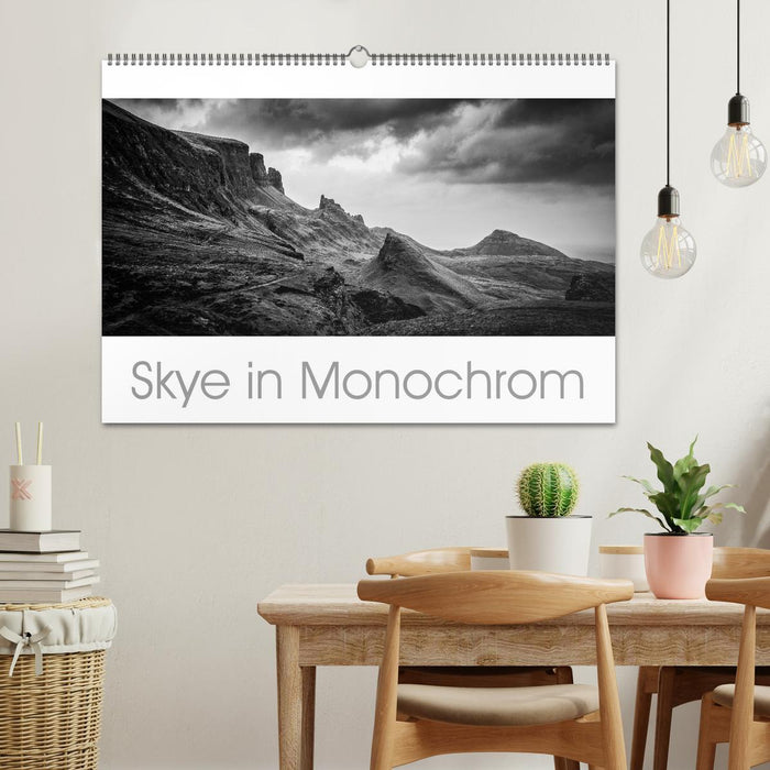 Skye en monochrome (calendrier mural CALVENDO 2024) 