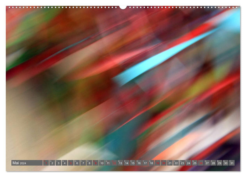 Rêvez en couleur - une série de photos abstraites (Calendrier mural CALVENDO 2024) 