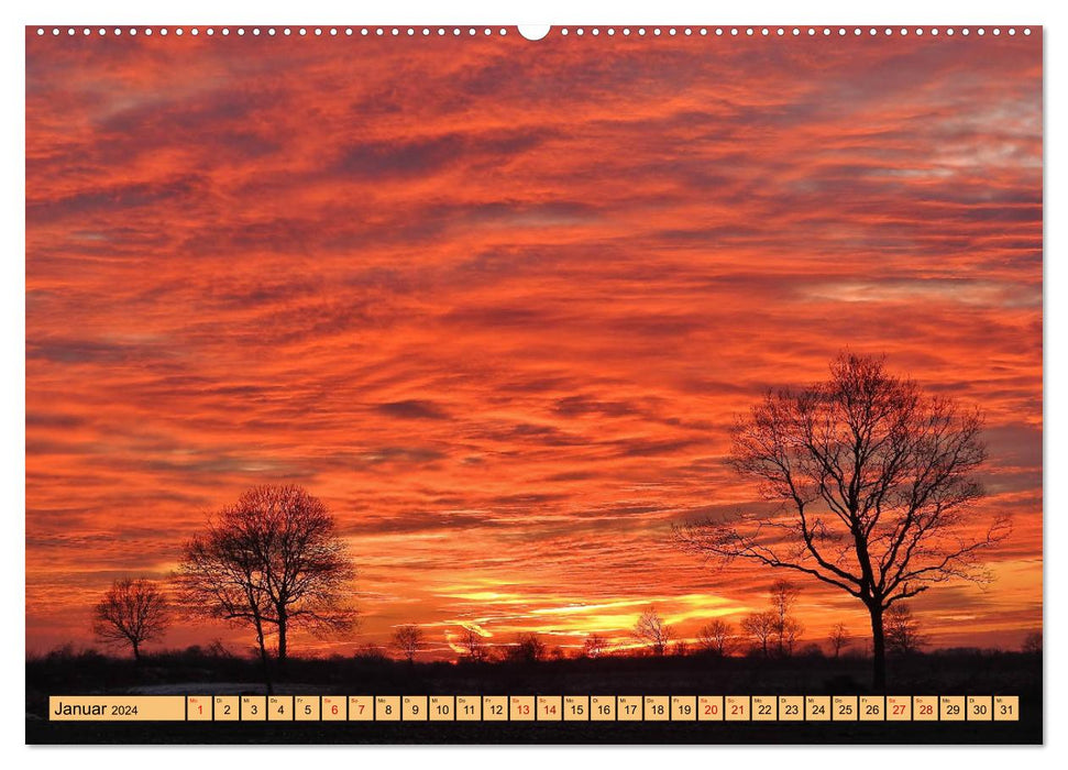 Sonne, Sand und Meer. Farben der Küste (CALVENDO Premium Wandkalender 2024)