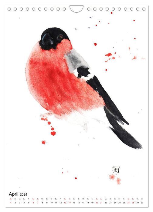 Animals in watercolor 2024 - by Ruth Trinczek (CALVENDO wall calendar 2024) 
