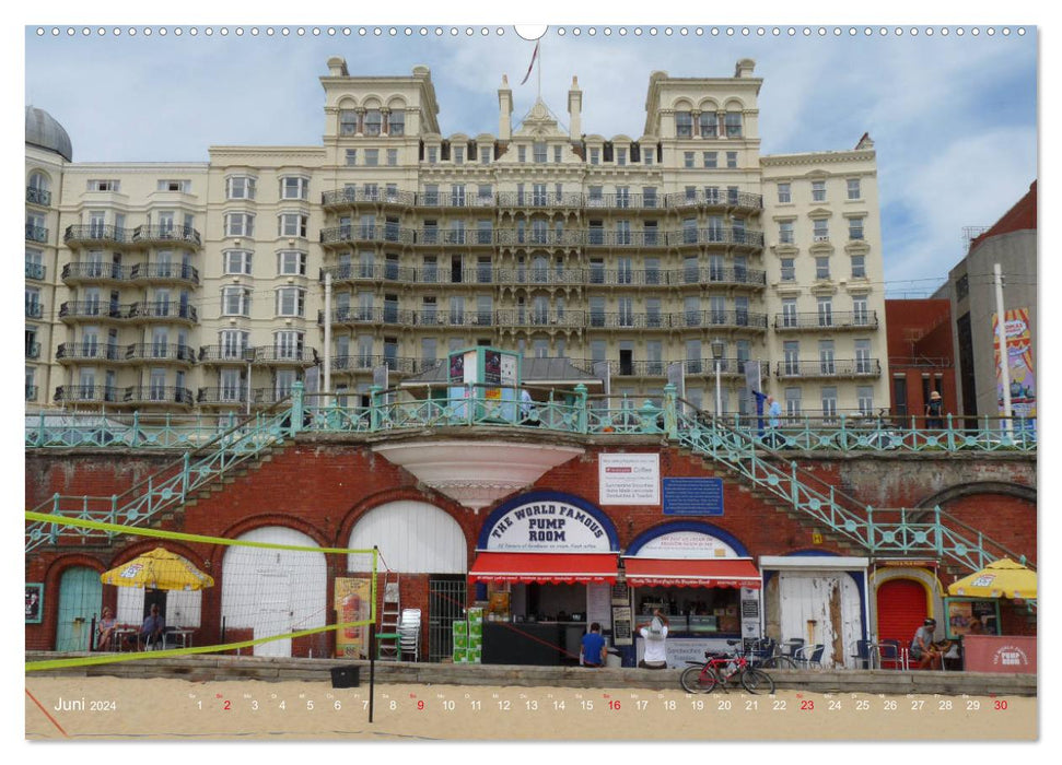 Brighton Pier Bunter Sommer (CALVENDO Premium Wandkalender 2024)