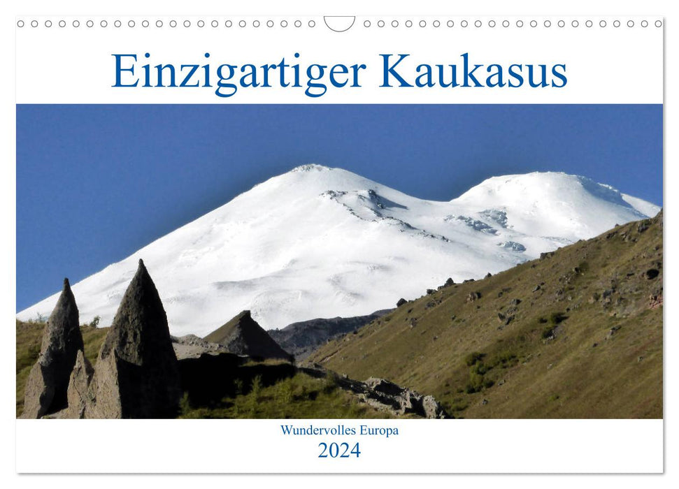 Einzigartiger Kaukasus (CALVENDO Wandkalender 2024)