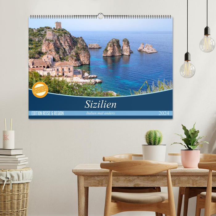 Sicile - L'Italie avec une différence (Calendrier mural CALVENDO 2024) 