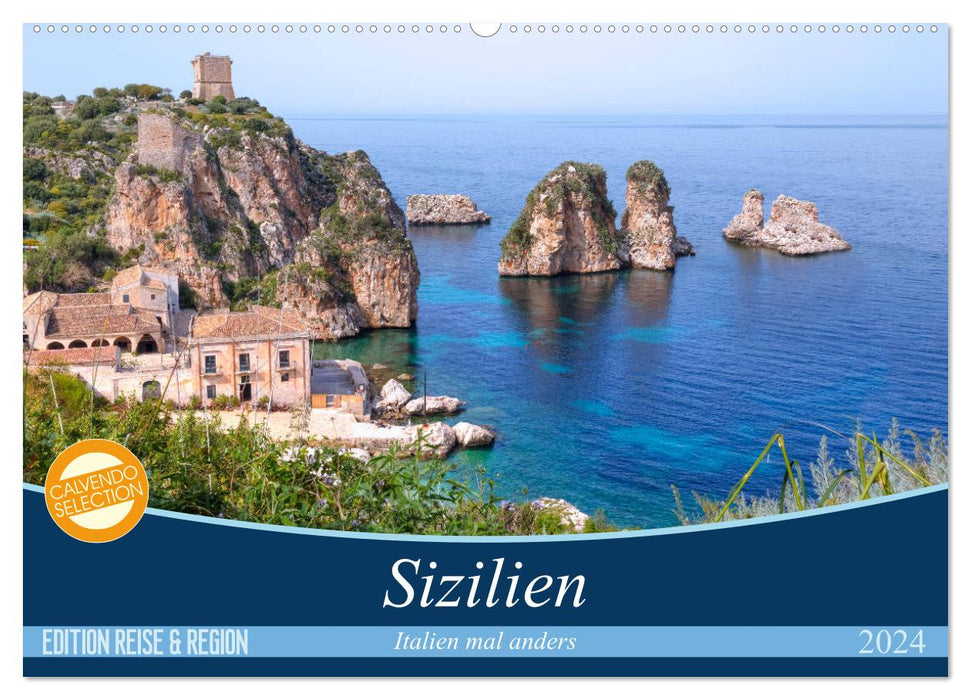 Sicile - L'Italie avec une différence (Calendrier mural CALVENDO 2024) 