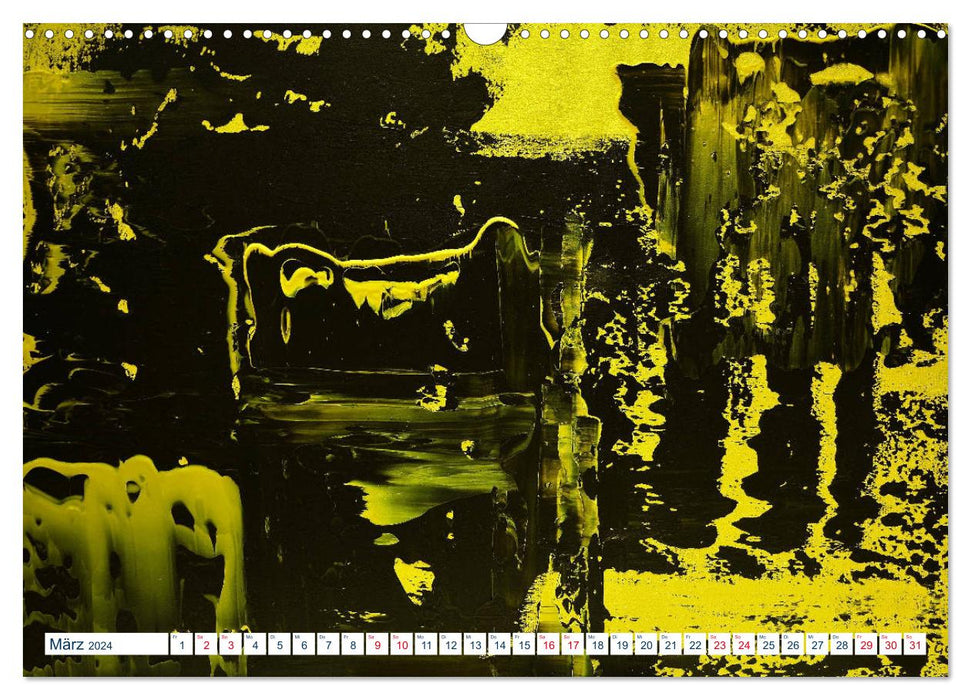 The Light of the Abstract - Contemporary Art by Gaya (CALVENDO Wall Calendar 2024) 