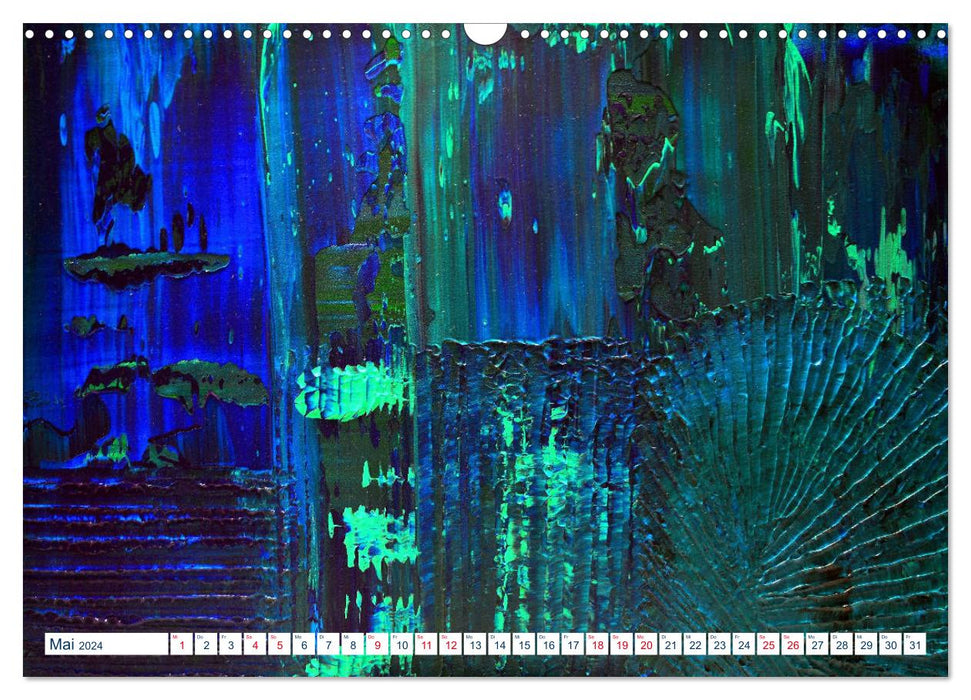 Das Licht des Abstrakten - Zeitgenössische Kunst von Gaya (CALVENDO Wandkalender 2024)