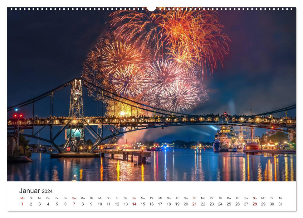 Niedersächsische Küste - Küstenorte von Ostfriesland bis Bremerhaven (CALVENDO Premium Wandkalender 2024)