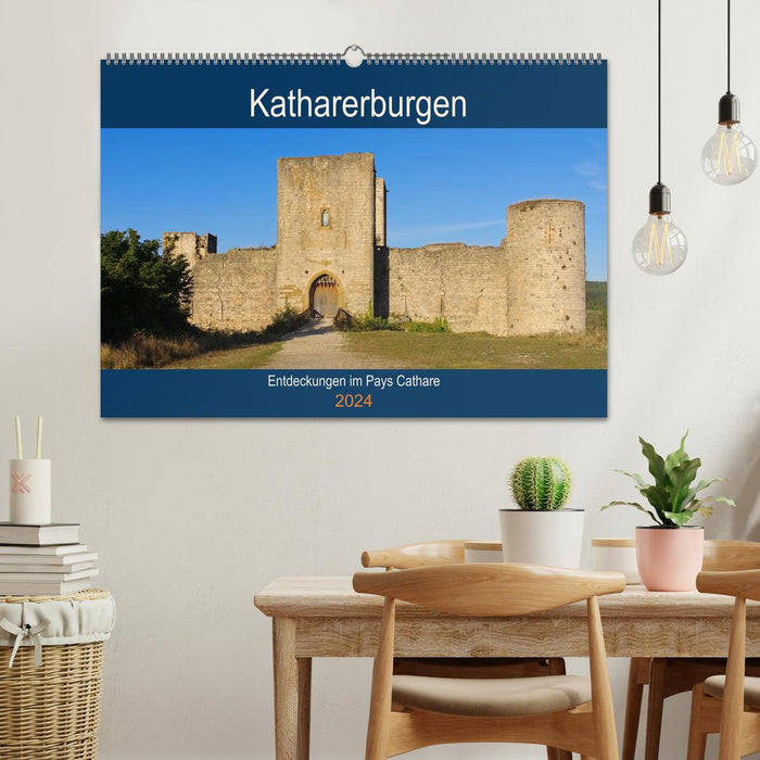 Katharerburgen - Entdeckungen im Pays Cathare (CALVENDO Wandkalender 2024)