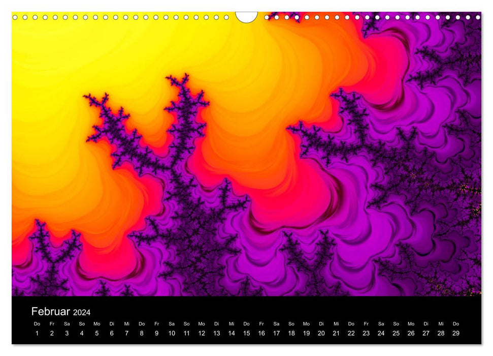 Fractals - Colors - Shapes 2024 (CALVENDO wall calendar 2024) 