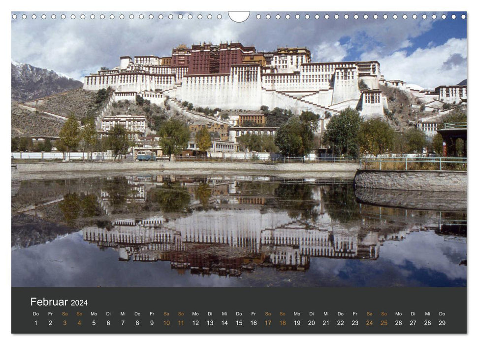 Tibet - Un voyage dans le passé (Calendrier mural CALVENDO 2024) 