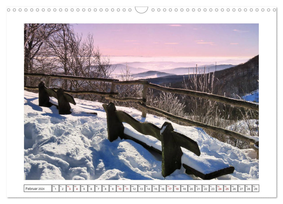 La Hesse du Nord est photogénique (calendrier mural CALVENDO 2024) 