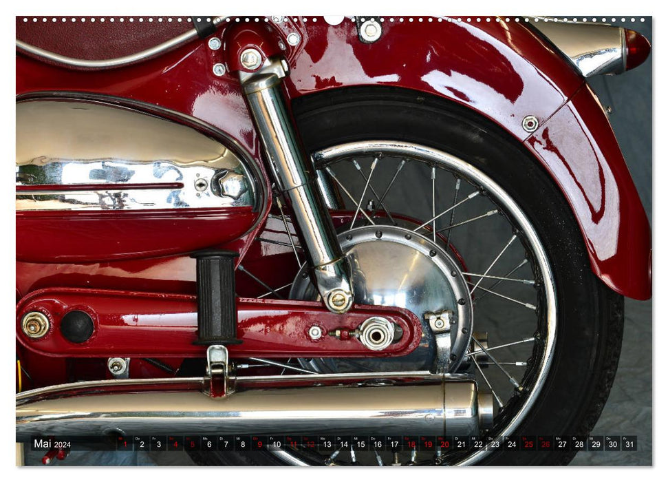 Puch 250 SGS Motorcycle - Oldie from Austria (CALVENDO Premium Wall Calendar 2024) 