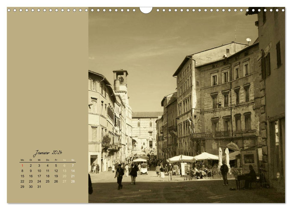 Perugia. Romance and longing. (CALVENDO wall calendar 2024) 