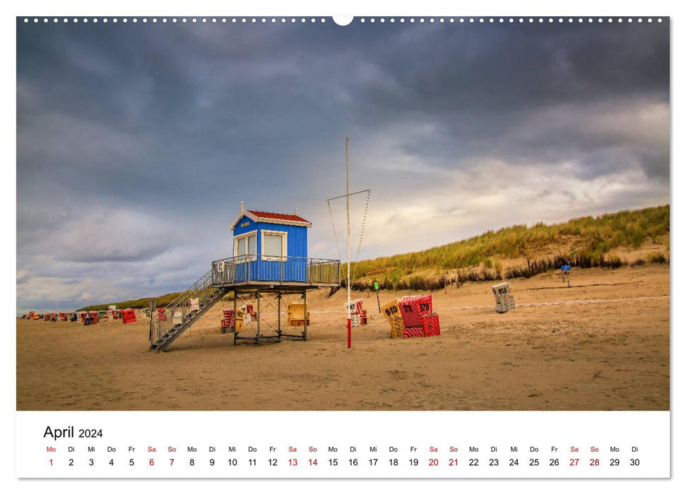 Langeoog – An Autumn on the Island of Life (CALVENDO Premium Wall Calendar 2024) 