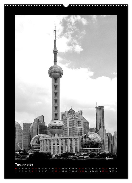 Shanghai between tradition and business (CALVENDO wall calendar 2024) 