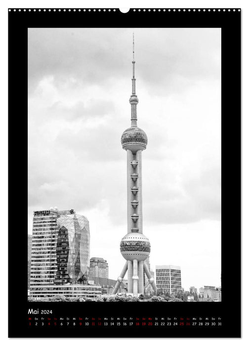 Shanghai between tradition and business (CALVENDO wall calendar 2024) 