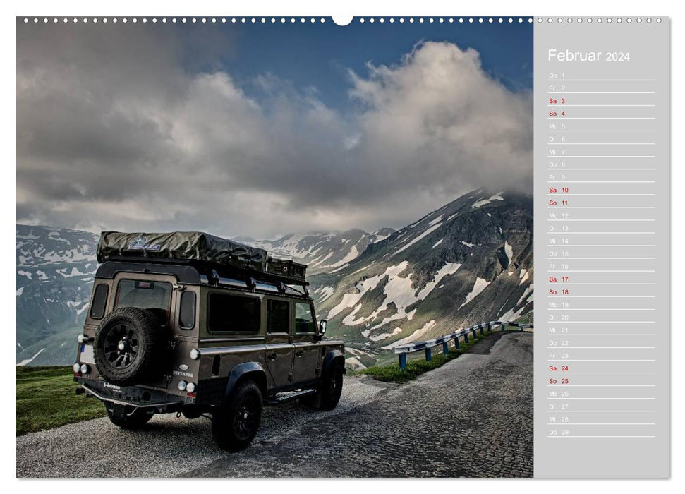 With the 4x4 through Europe (CALVENDO wall calendar 2024) 