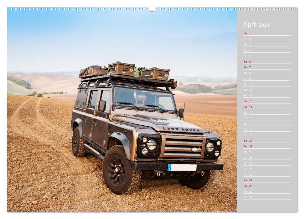 With the 4x4 through Europe (CALVENDO wall calendar 2024) 