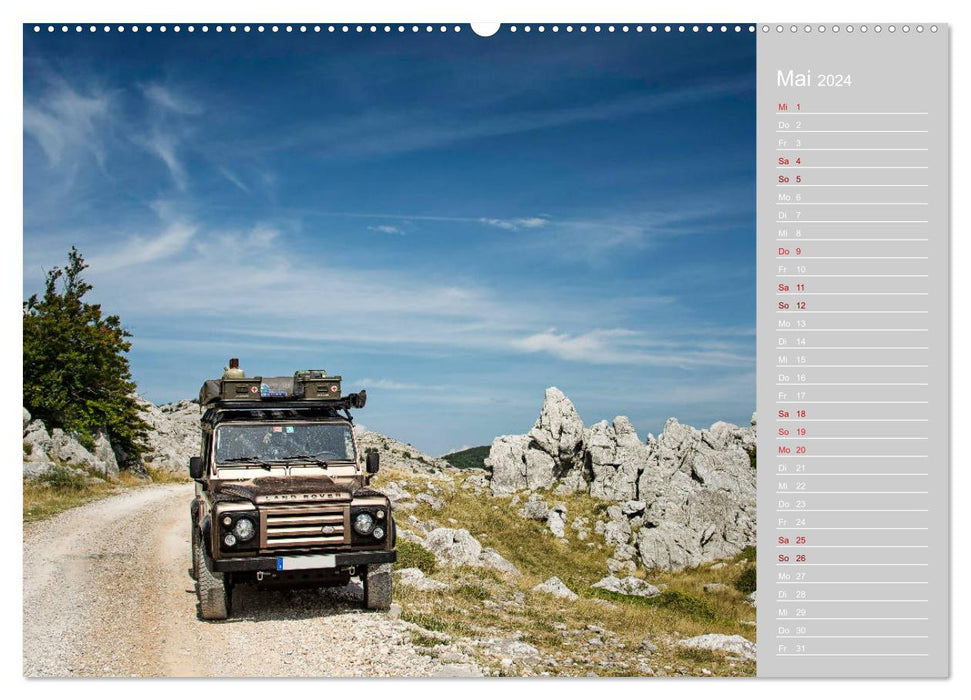 With the 4x4 through Europe (CALVENDO wall calendar 2024) 