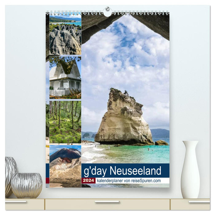 Kalenderplaner g'day Neuseeland 2024 (CALVENDO Premium Wandkalender 2024)