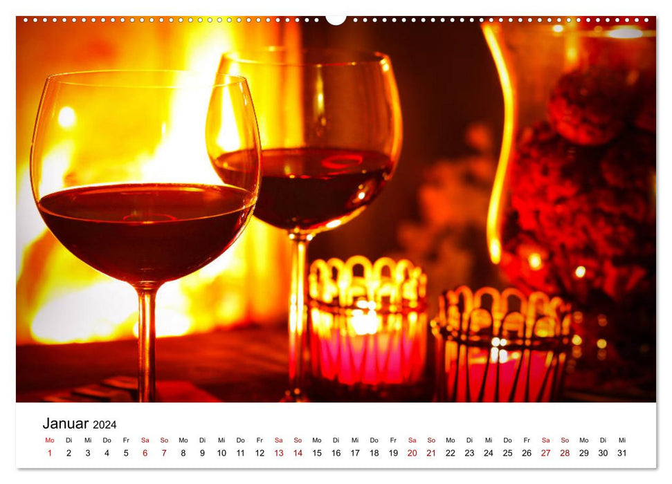 Wine calendar (CALVENDO Premium wall calendar 2024) 