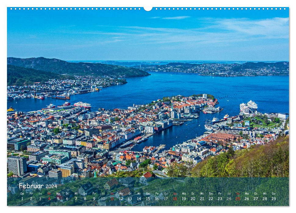 Scandinavia - fjords, archipelago and sea... (CALVENDO Premium Wall Calendar 2024) 