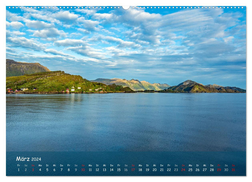 Skandinavien - Fjorde, Schären und Meer... (CALVENDO Premium Wandkalender 2024)