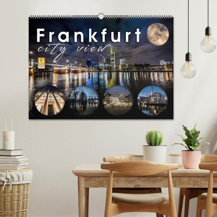 Frankfurt city view (CALVENDO Wandkalender 2024)