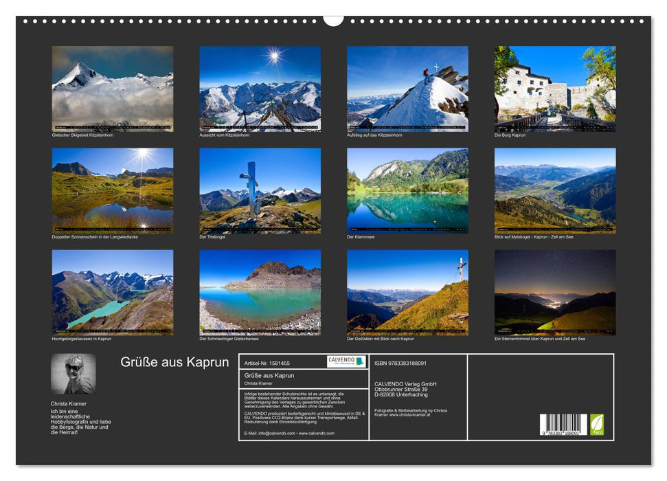 Greetings from Kaprun (CALVENDO wall calendar 2024) 