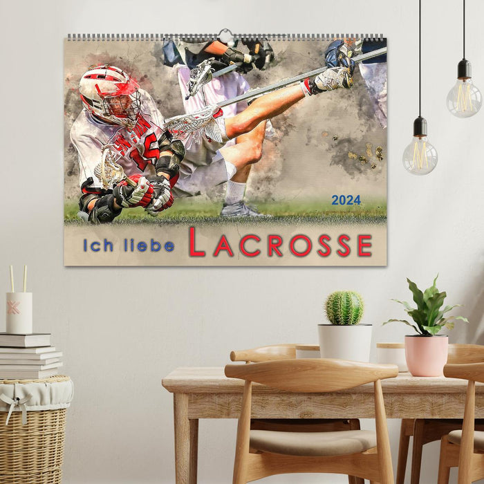 Ich liebe Lacrosse (CALVENDO Wandkalender 2024)