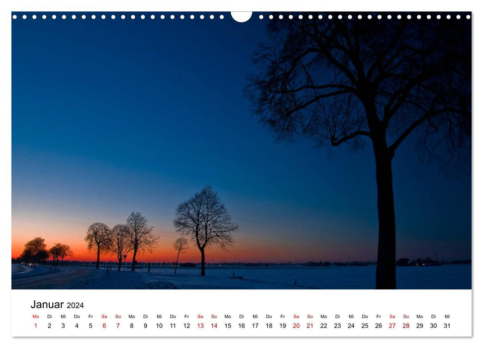 Stimmungsvoller Niederrhein (CALVENDO Wandkalender 2024)