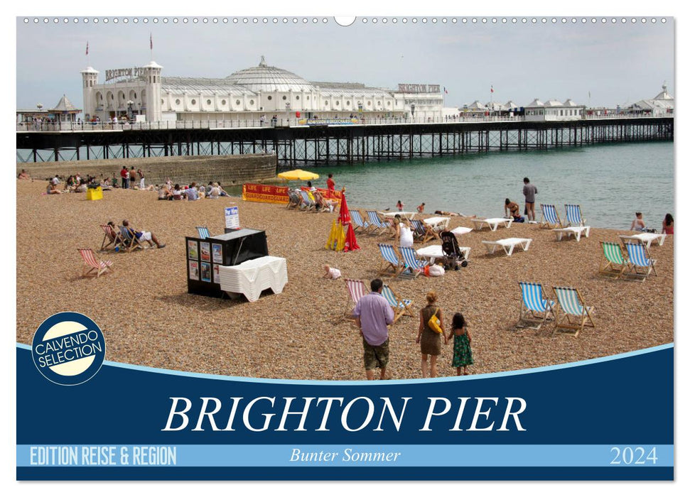 Brighton Pier Été coloré (Calvendo mural CALVENDO 2024) 