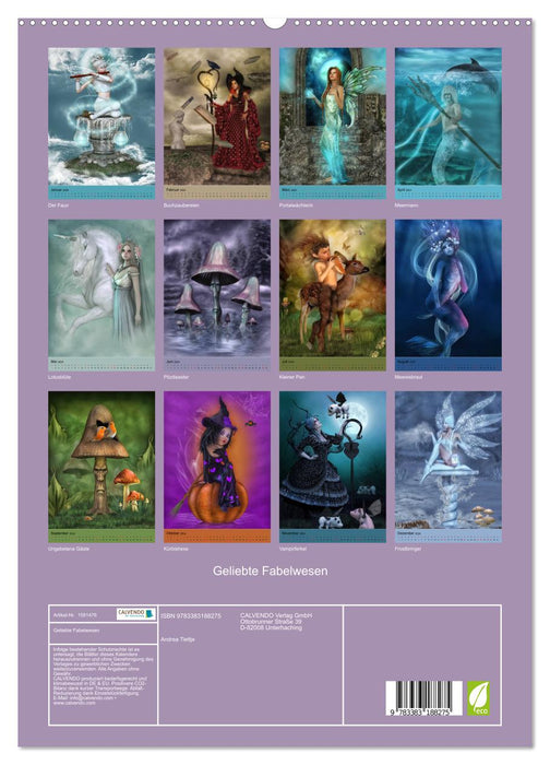 Beloved mythical creatures (CALVENDO Premium Wall Calendar 2024) 