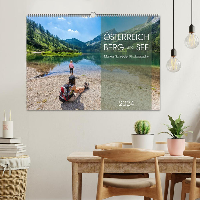 Österreich Berg und See (CALVENDO Wandkalender 2024)
