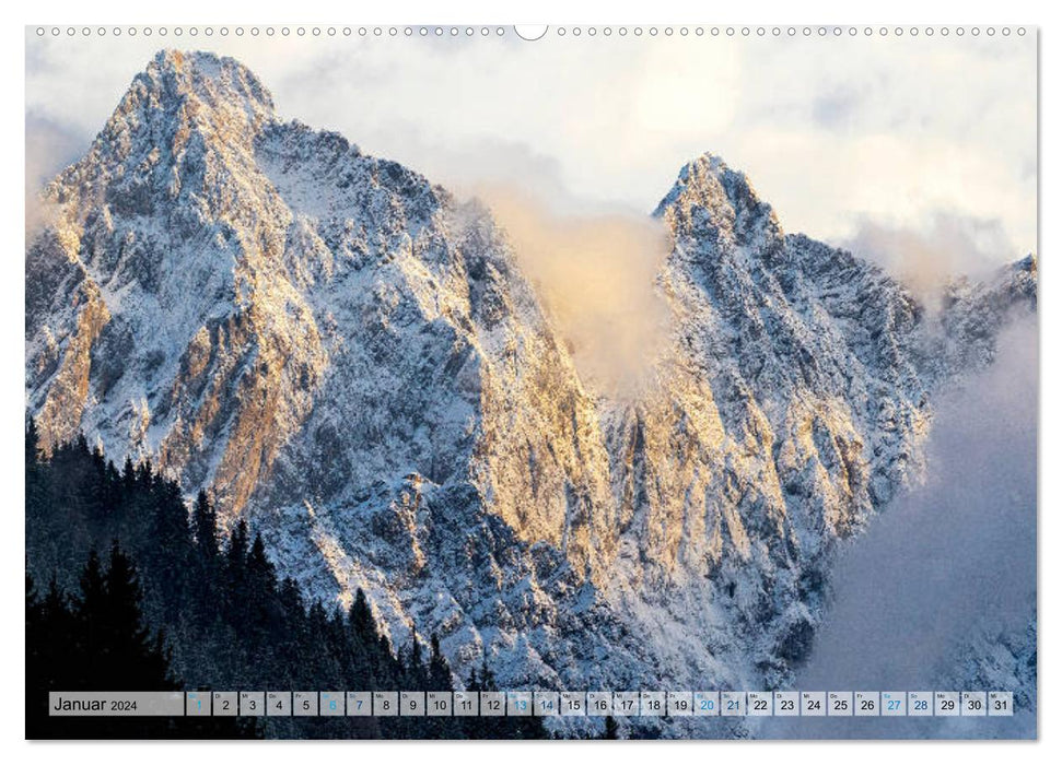 Austria Mountain and Lake (CALVENDO Wall Calendar 2024) 
