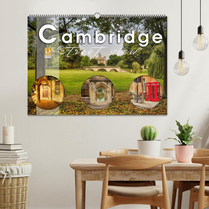 Cambridge street view (CALVENDO Wandkalender 2024)