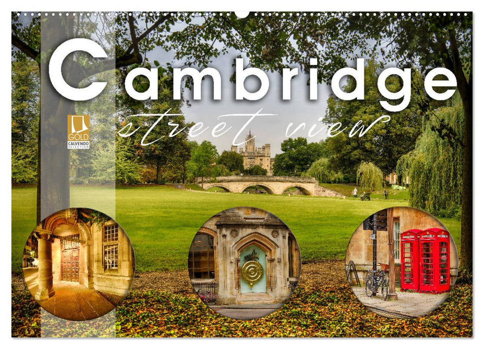 Cambridge street view (CALVENDO Wandkalender 2024)