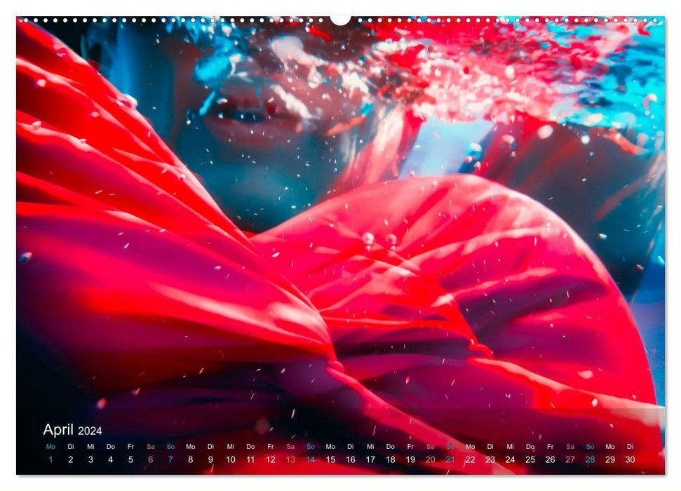 Das Herz der Schwimmerin (CALVENDO Premium Wandkalender 2024)
