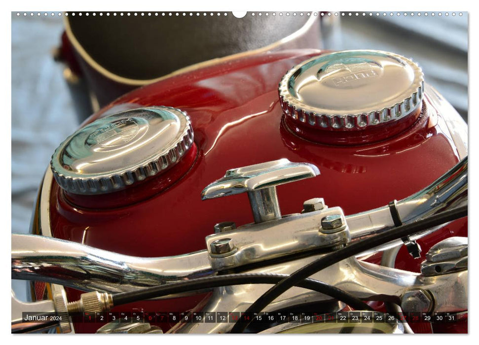 Puch 250 SGS motorcycle - oldie from Austria (CALVENDO wall calendar 2024) 