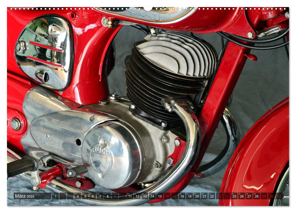 Puch 250 SGS motorcycle - oldie from Austria (CALVENDO wall calendar 2024) 