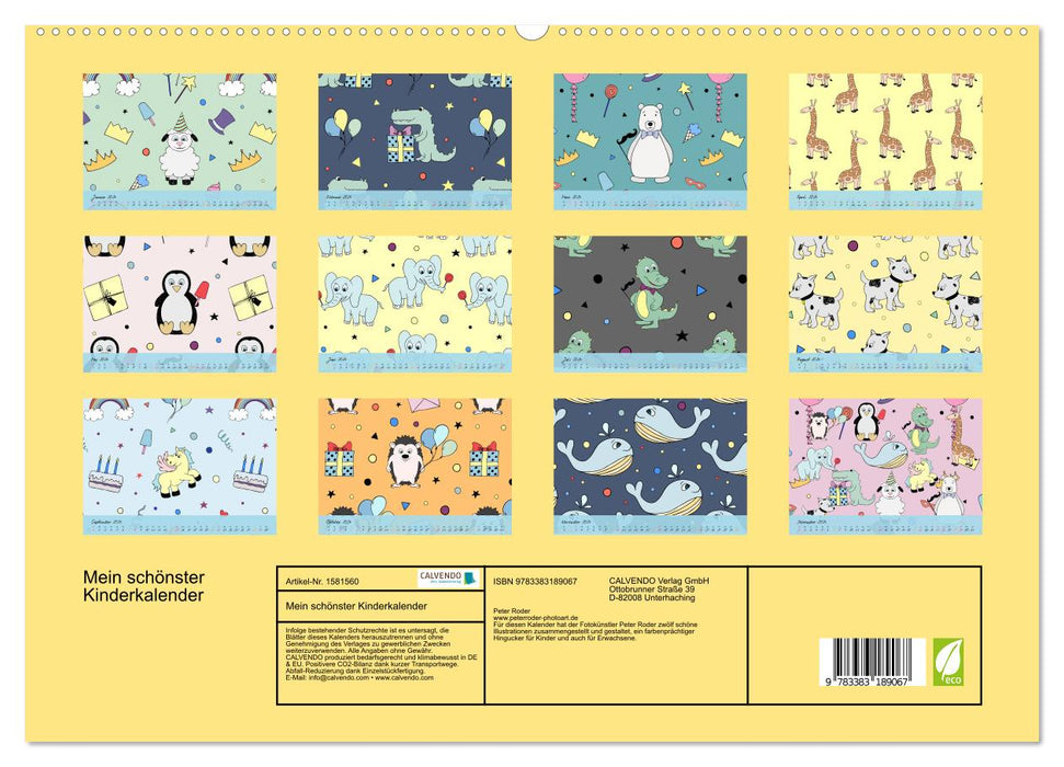 My most beautiful children's calendar (CALVENDO Premium Wall Calendar 2024) 