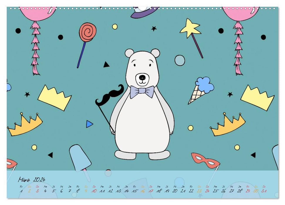 My most beautiful children's calendar (CALVENDO Premium Wall Calendar 2024) 